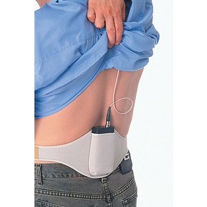 FITNESS AUDIO POUCH BELT BEIGE - LARGE