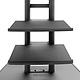 Mobile TV Mount with Two Adjustable Shelves