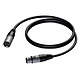 0.5m Female XLR-Male XLR Balanced Mic Cable