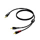 3.0m 3.5mm Jack Male Stereo - Dual RCA Cable