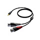 1.5m 3.5mm Stereo Jack - Dual Male XLR Cable