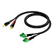 0.5m Dual Terminal Block - Dual RCA Cable