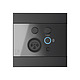 Universal Wall Panel with Mic & Line Inputs + Bluetooth Receiver - Black