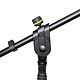 Microphone Stand with Folding Tripod Base & 2 Point Adj Boom