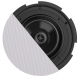 AUDAC QUICKFIT 8" 40W 8Ohm 24W 100V 2-WAY IN-CEILING SPEAKER 89Db PLASTIC FASTCON CONNECTOR BORDERLESS TWIST FIX GRILL W