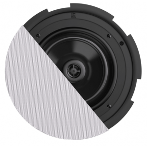 AUDAC QUICKFIT 8" 40W 8Ohm 24W 100V 2-WAY IN-CEILING SPEAKER 89Db PLASTIC FASTCON CONNECTOR BORDERLESS TWIST FIX GRILL W