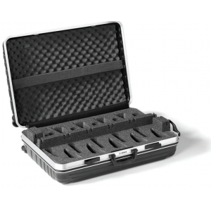 BOSCH TRANSPORT CASE W/ WHEELS & HANDLES FITS 10X CCSD-D 2X LOCKS ALIMINUM SIL/BLK 560HX795WX235D (MM)