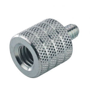 K&M 21920 3/8" GAUGE THREAD FEMALE TO MALE 1/4" GAUGE THREAD ADAPTER METAL ZINC-PLATED 10DIA (MM)