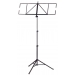 KONIG & MEYER MUSIC STAND - ROBBY BLACK METAL 3 PIECE SECTION ADJUSTABLE HEIGHT 580-1220 (MM) EXTENDS TO 800 (