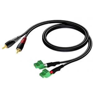 1.5M DUAL TERMINAL BLOCK - DUAL RCA CABLE 8HX 2WX 1500D (MM)