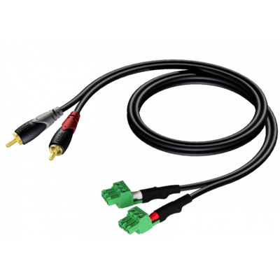 1.5M DUAL TERMINAL BLOCK - DUAL RCA CABLE 8HX 2WX 1500D (MM)