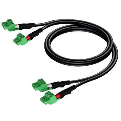 AUDIO PRO 0.5M DUAL TERMINAL BLOCK - DUAL TERMINAL BLOCK CABLE 1.5 METRE