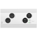 AUDAC NETWORKED AUDIO INPUT & OUTPUT PANEL WITH BLUETOOTH RECEIVER - WHITE