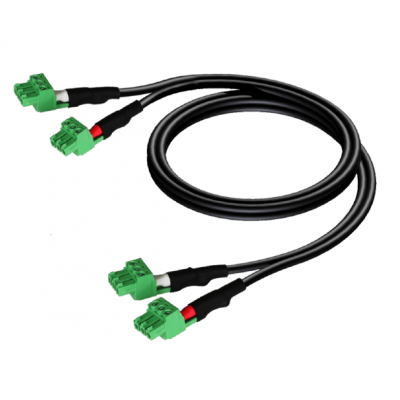 AUDIO PRO 1.5M DUAL TERMINAL BLOCK - DUAL TERMINAL BLOCK CABLE