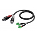 AUDIO PRO 1.5M DUAL TERMINAL BLOCK - DUAL XLR FEMALE CABLE